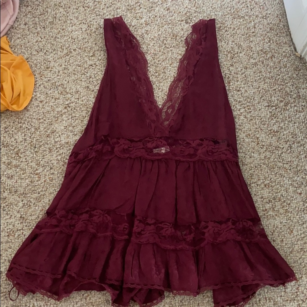Free People Lace Flow Top